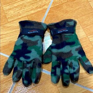 Thermal insulation unisex camo gloves